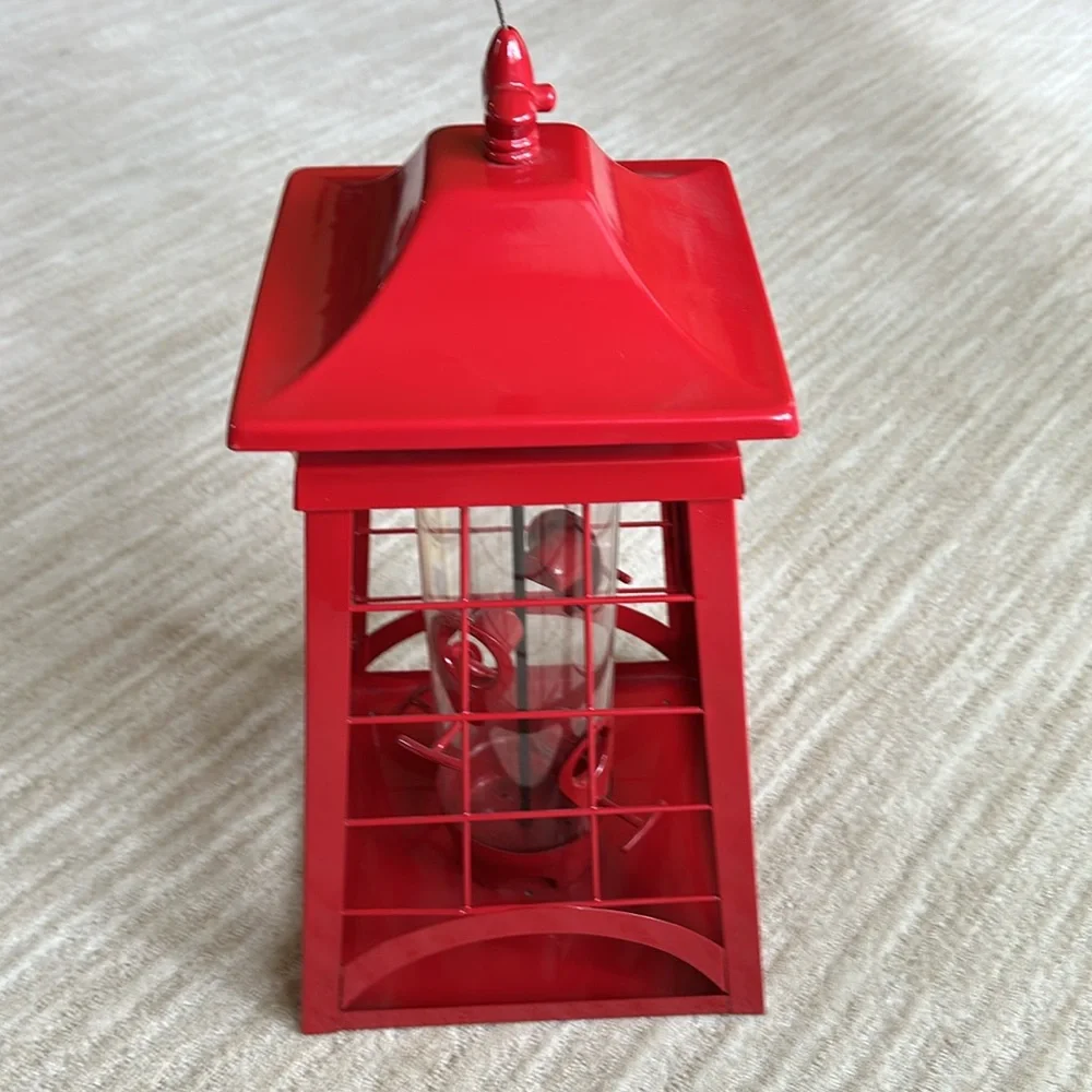 Hiatt Manufacturing Large Lighthouse Lantern Bird Feeder (50125) Red - Picture 3 of 16